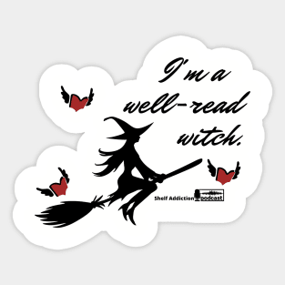 What's Your Halloween Costume? I'm a well-read witch! Sticker